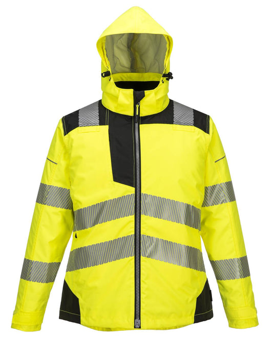 Portwest PW3 PW3 Dames Winterjas PW382 geel-zwart(YB)