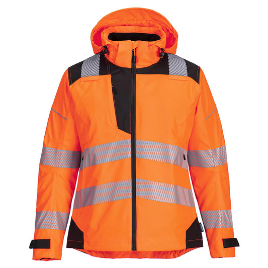 Portwest PW3 Regenjassen PW389 Dames oranje-zwart(OB)