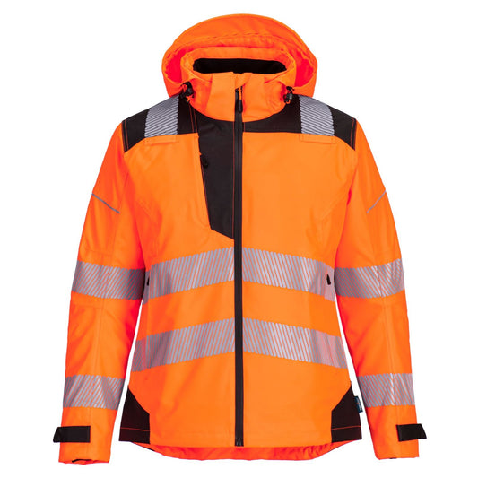 Portwest PW3 Regenjassen PW389 Dames oranje-zwart(OB)