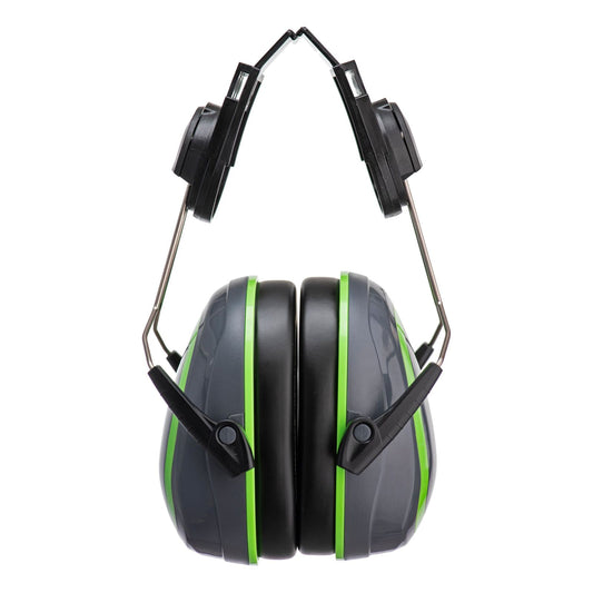 Portwest HV Extreme Oorbeschermers PW75 laag clip-on contrastkleuren grijs-groen(GG)