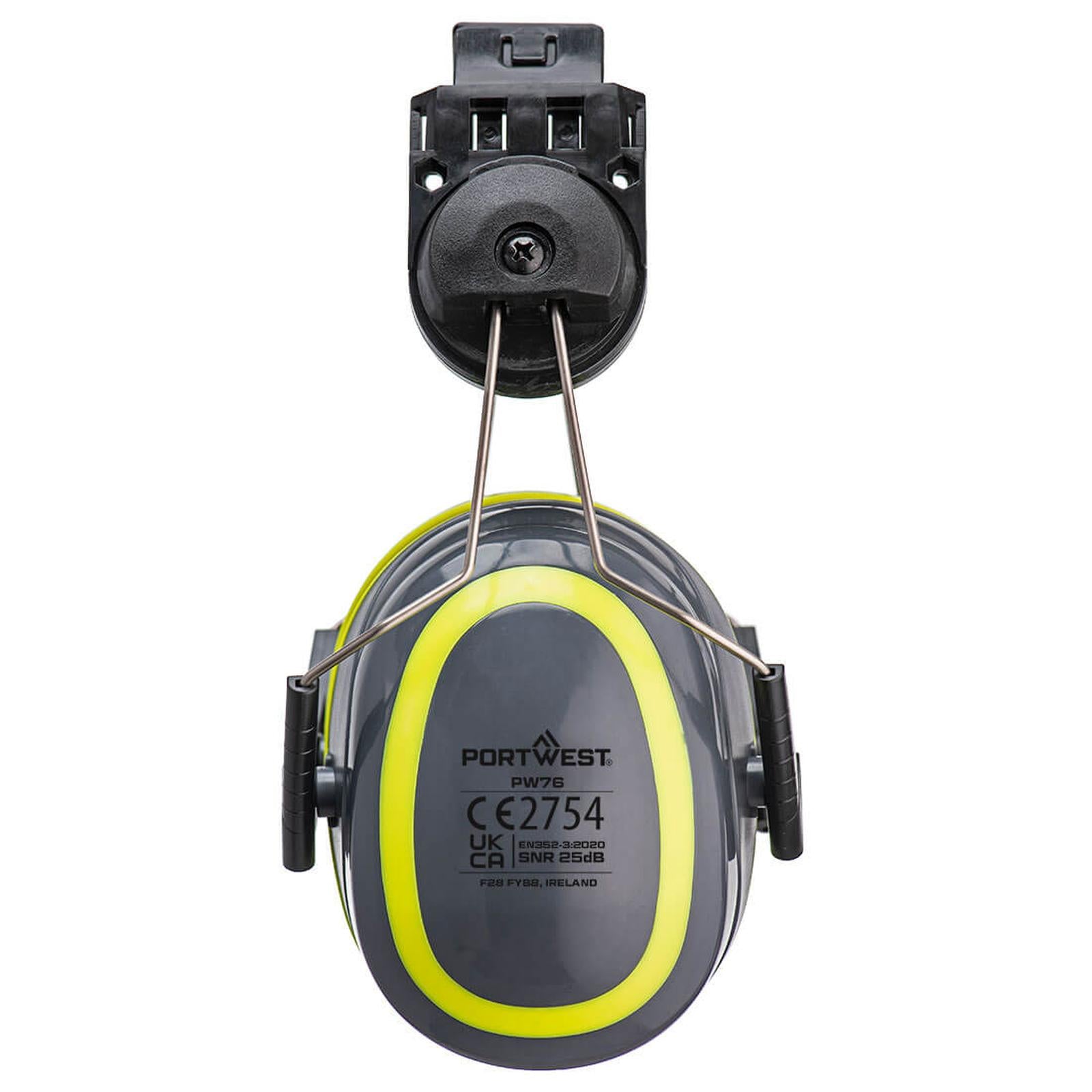 Portwest HV Extreme Oorbeschermers PW76 middel clip-on contrastkleuren grijs-geel(GY)