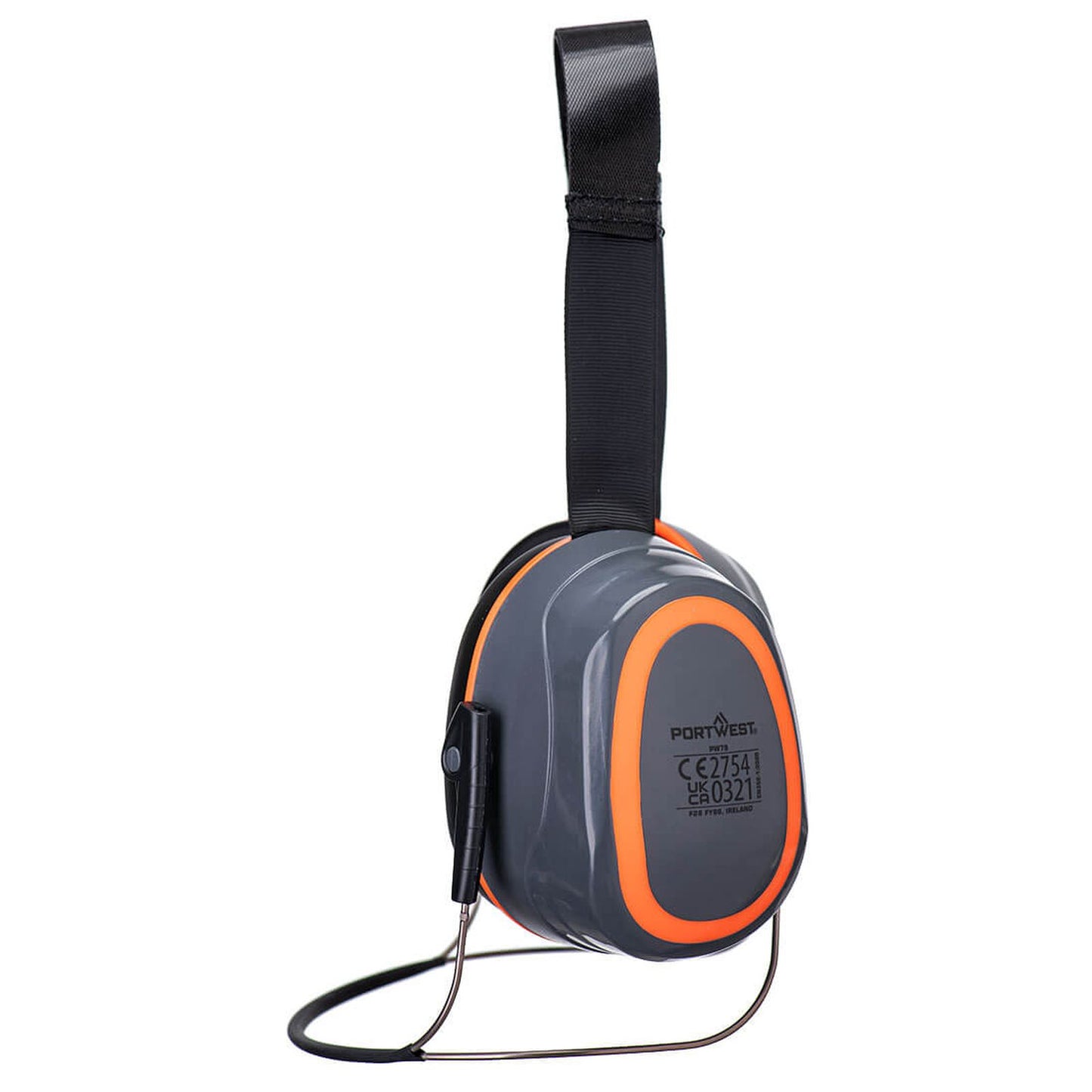 Portwest HV Extreme Oorbeschermers PW78 nekband contrastkleuren grijs-oranje(GO)