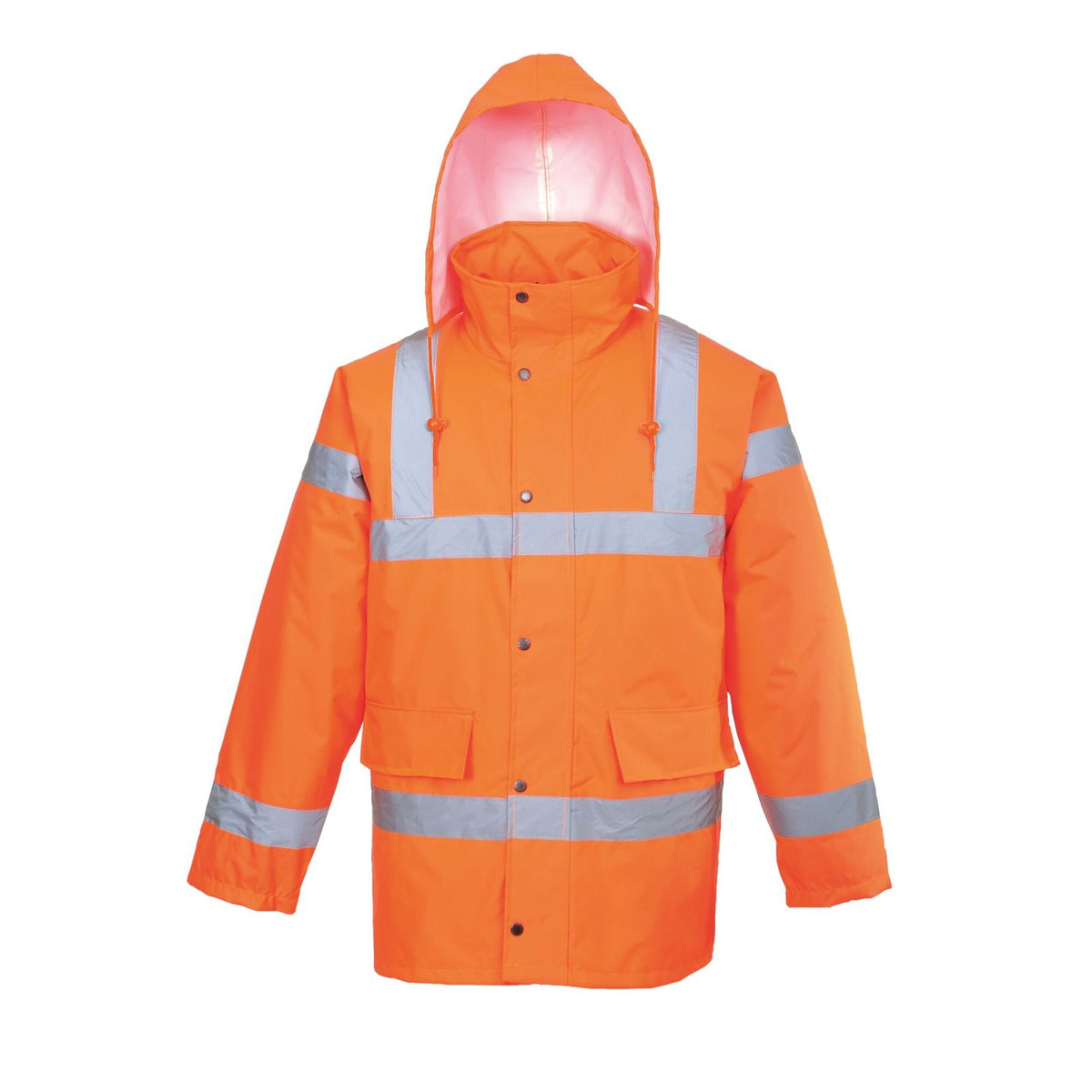 Portwest 300D Ademende Hi-Vis. Hoge zichtbaarheid Jack RT34 Hi-Vis Ademend Winter Traffic oranje(OR)