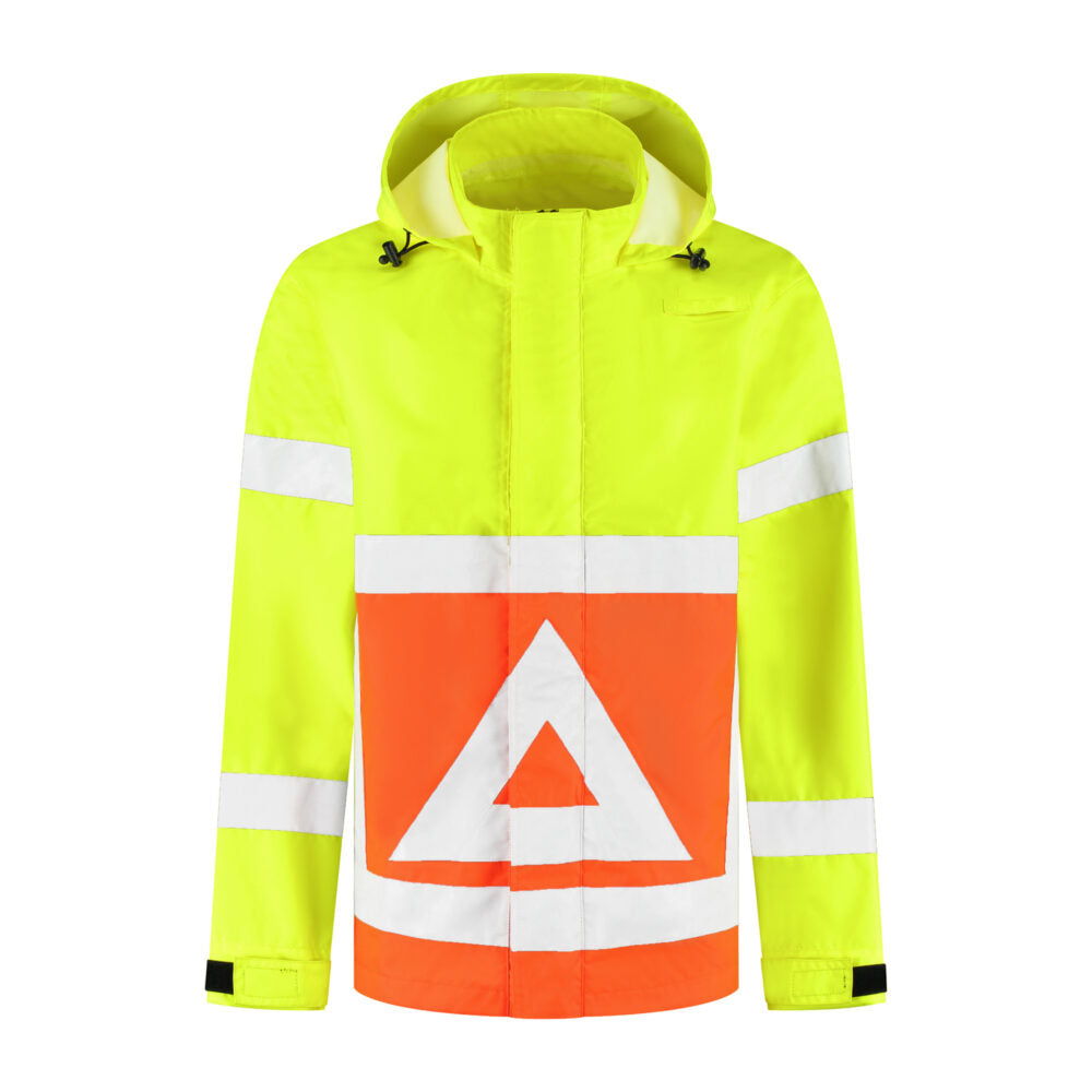 Noname High Visibility Regenjas RWVRJ100 verkeersregelaar RWS HiVis geel-oranje(GEELORANJE)