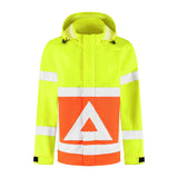 Noname High Visibility Regenjas RWVRJ100 verkeersregelaar RWS HiVis geel-oranje(GEELORANJE)