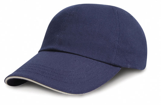 Result Sandwich cap RC24P marineblauw-wit