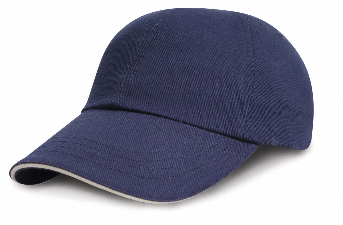 Result Sandwich cap RC24P marineblauw-wit