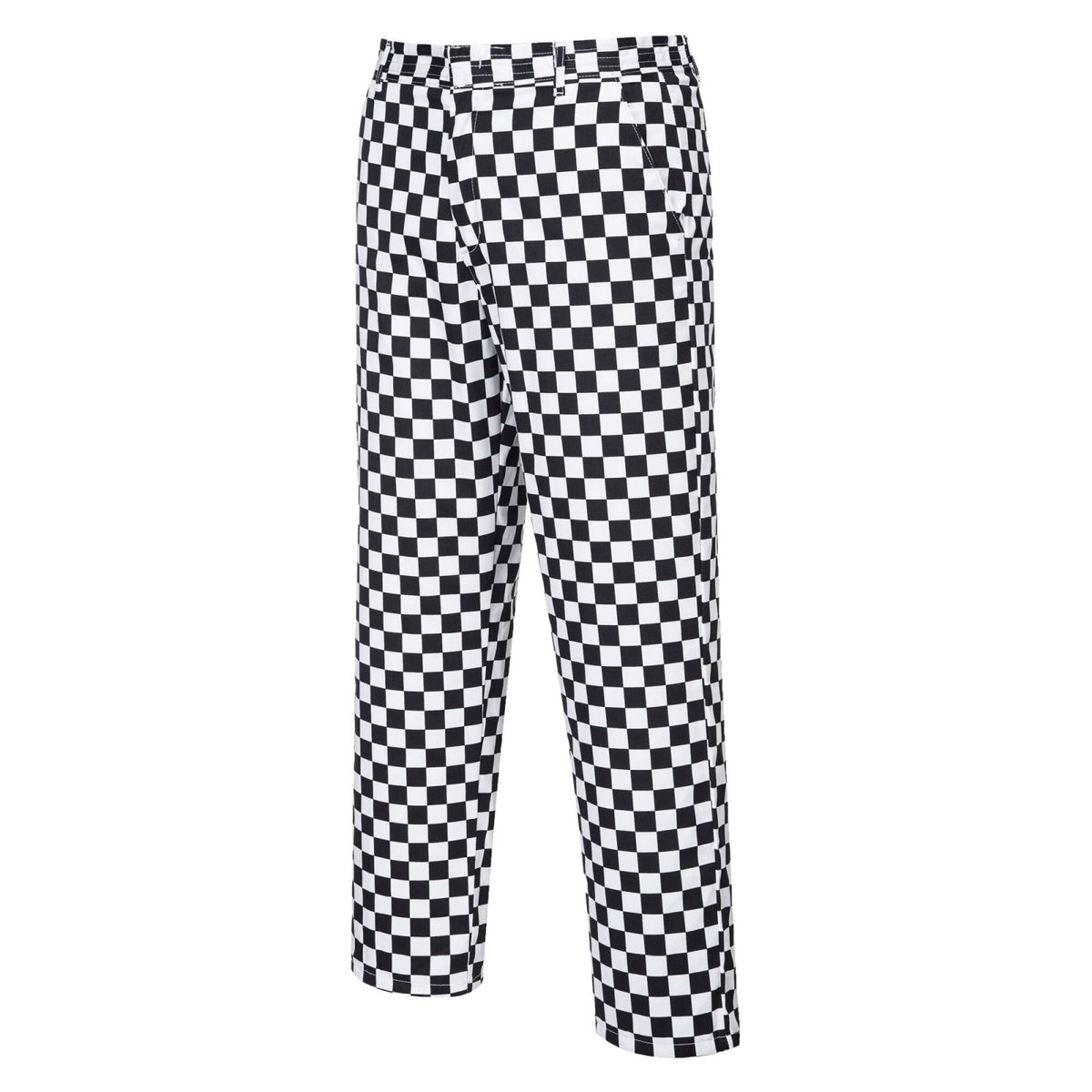Portwest Kokskleding Chef-koks/voedingsindustrie Koksbroek S068 Harrow Hondtandmotief blauw-wit(CB)