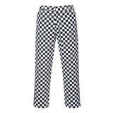 Portwest Kokskleding Chef-koks/voedingsindustrie Koksbroek S068 Harrow Hondtandmotief blauw-wit(CB)