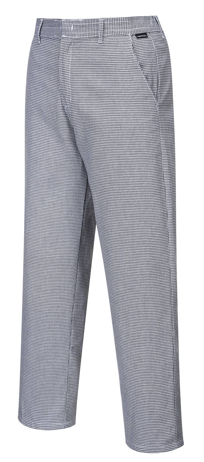Portwest Broeken S068 houndstooth zwart-wit(HT)