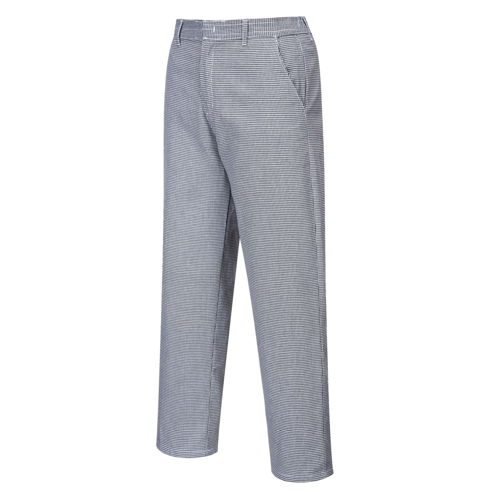 Portwest Broeken S068 houndstooth zwart-wit(HT)