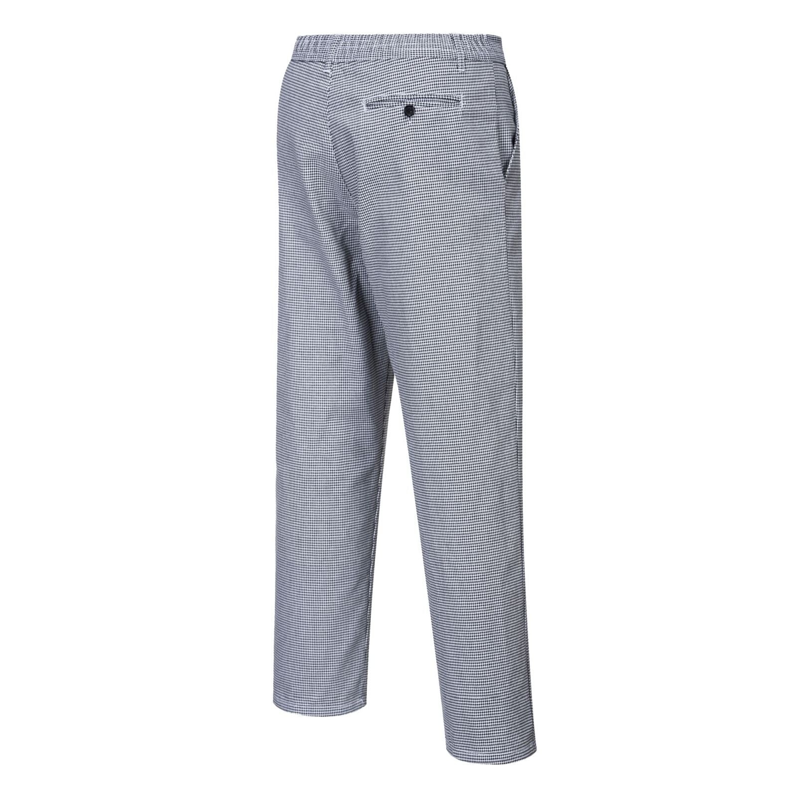 Portwest Broeken S068 houndstooth zwart-wit(HT)