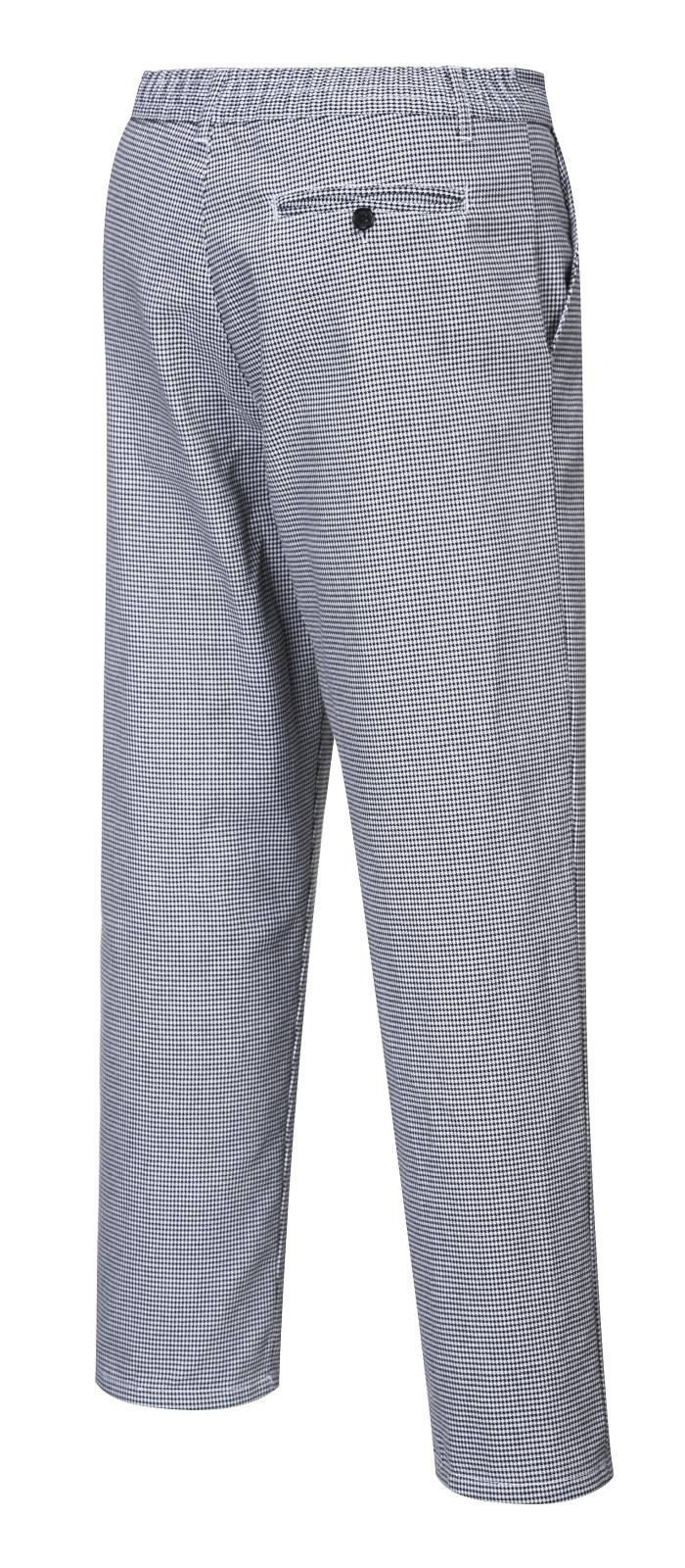 Portwest Broeken S068 houndstooth zwart-wit(HT)