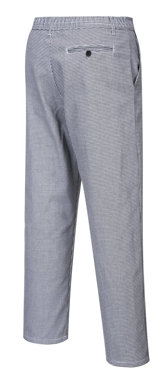 Portwest Broeken S068 houndstooth zwart-wit(HT)