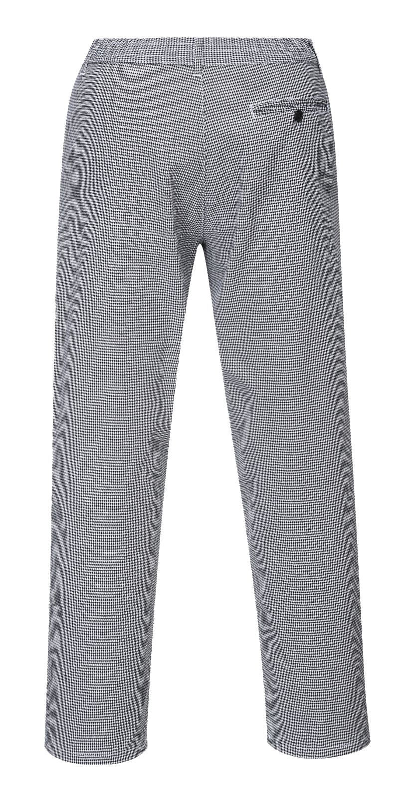 Portwest Broeken S068 houndstooth zwart-wit(HT)