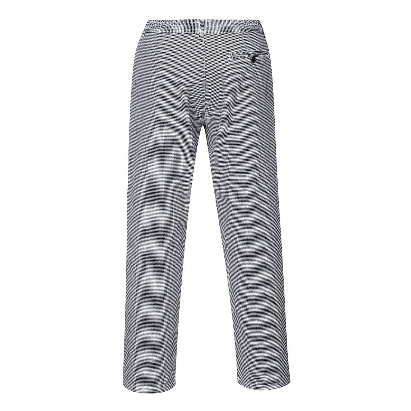 Portwest Broeken S068 houndstooth zwart-wit(HT)