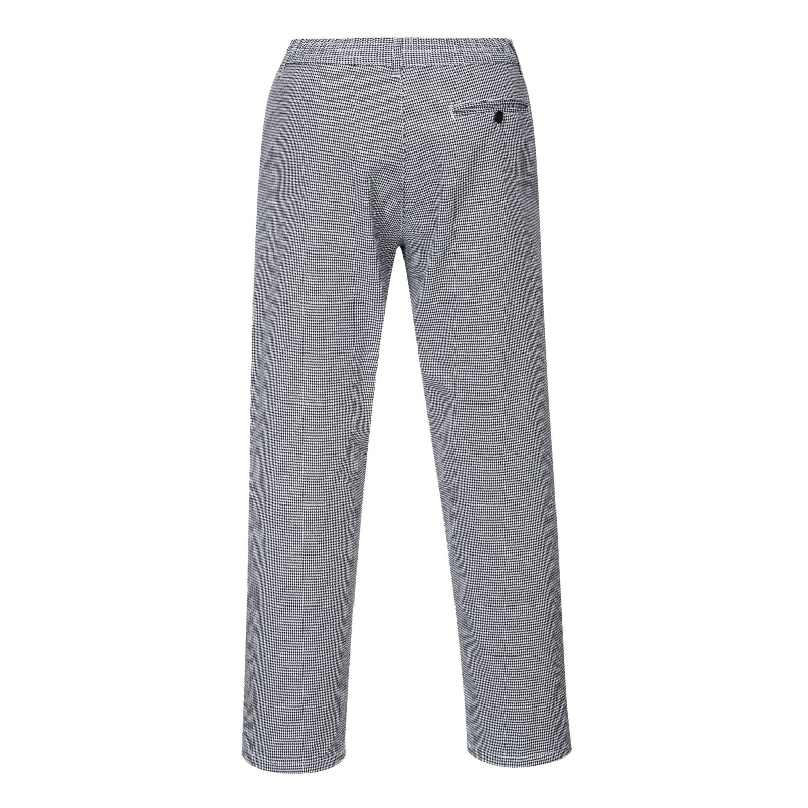 Portwest Broeken S068 houndstooth zwart-wit(HT)