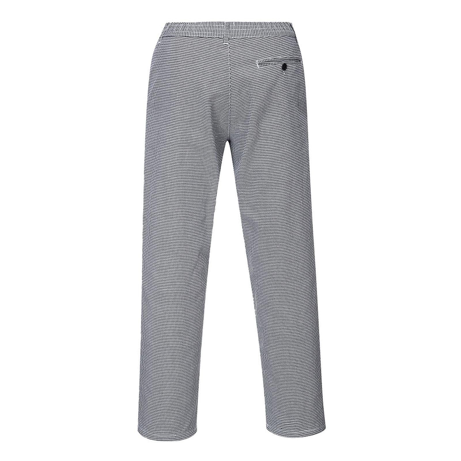 Portwest Broeken S068 houndstooth zwart-wit(HT)