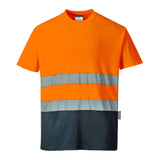 Portwest T-shirts S173 oranje-marineblauw(ON)