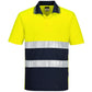 Portwest Poloshirts S175 Hi-Vis geel-marineblauw(YN)