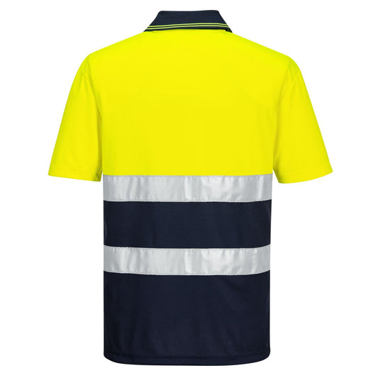 Portwest Poloshirts S175 Hi-Vis geel-marineblauw(YN)