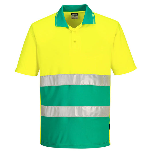 Portwest Poloshirts S175 Hi-Vis groenblauw(YT)