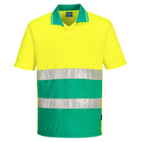 Portwest Poloshirts S175 Hi-Vis groenblauw(YT)