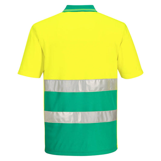 Portwest Poloshirts S175 Hi-Vis groenblauw(YT)