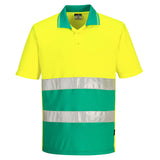 Portwest Poloshirts S175 Hi-Vis groenblauw(YT)