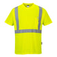 Portwest Micro Mesh Bird Eye Hoge zichtbaarheid T-shirt S190 Hi-Vis borstzak geel(YE)