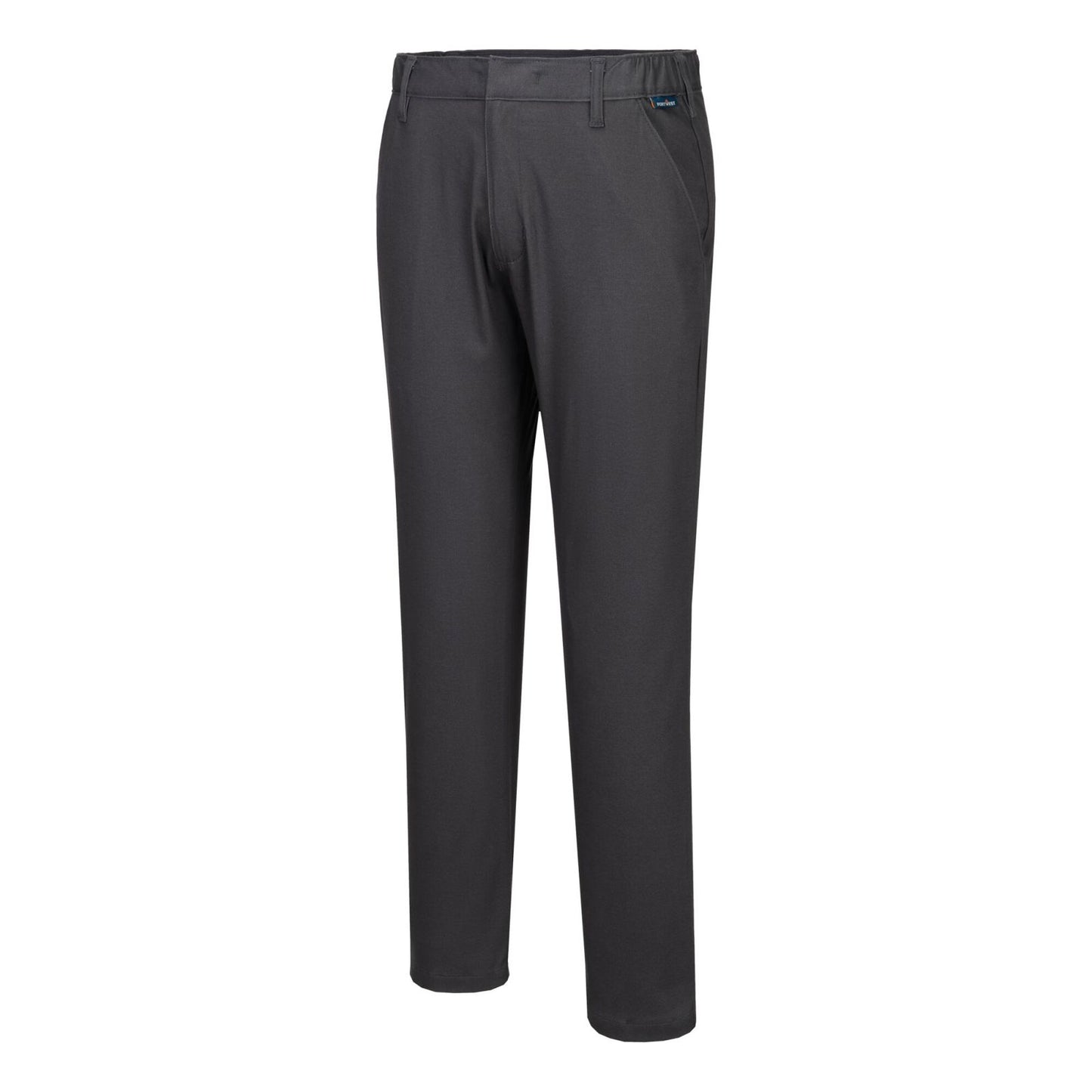 Portwest Algemene Werkkleding Chino Broek S232 stretch slim metaalgrijs(MG)