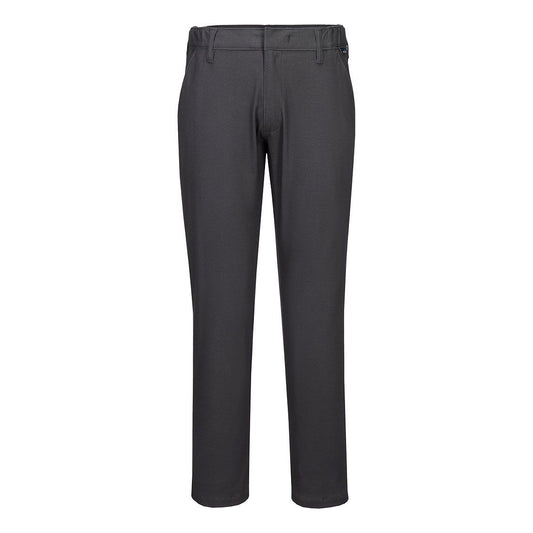 Portwest Algemene Werkkleding Chino Broek S232 stretch slim metaalgrijs(MG)