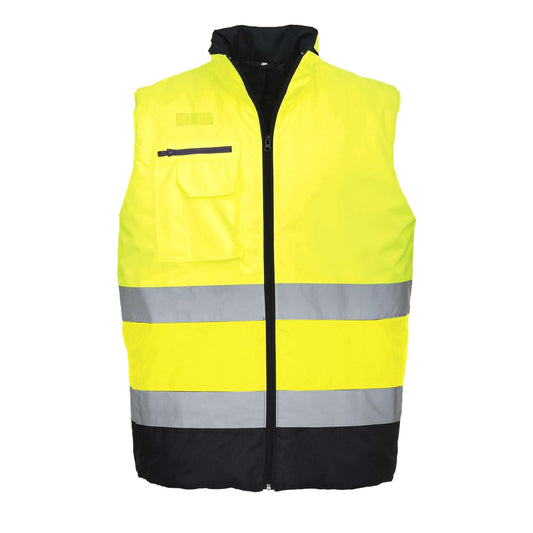 Portwest Bodywarmers S267 geel-marineblauw(YN)