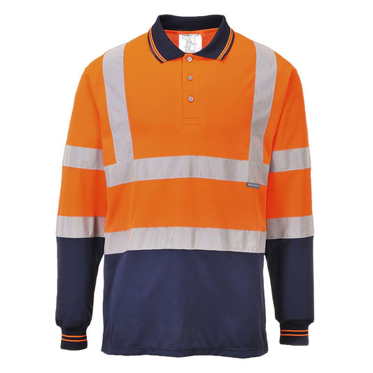 Portwest Poloshirts S279 oranje-marineblauw(ON)