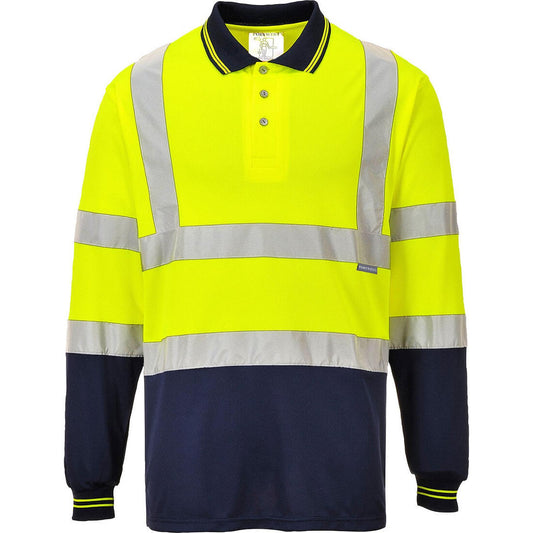 Portwest Poloshirts S279 geel-marineblauw(YN)