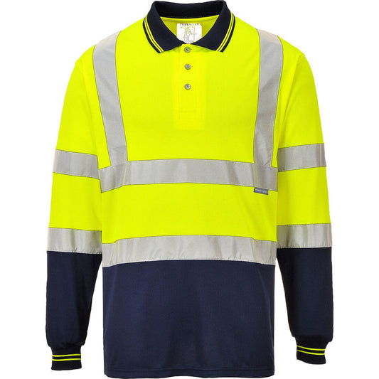 Portwest Poloshirts S279 geel-marineblauw(YN)