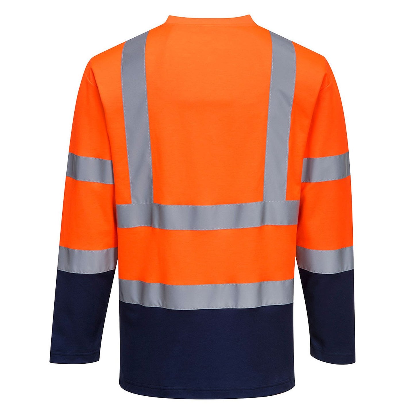 Portwest T-shirts S280 HiVis UPF35+ UV oranje-marineblauw(ON)