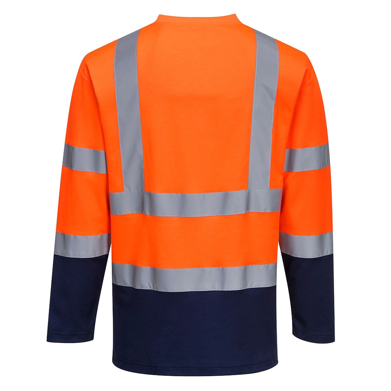 Portwest T-shirts S280 HiVis UPF35+ UV oranje-marineblauw(ON)