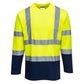 Portwest T-shirts S280 HiVis UPF35+ UV geel-marineblauw(YN)