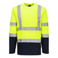 Portwest T-shirts S280 HiVis UPF35+ UV geel-marineblauw(YN)