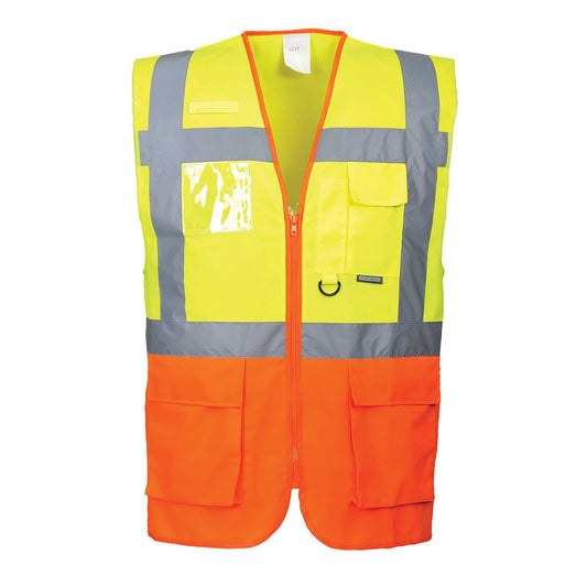 Portwest Vesten S376 HiVis geel-oranje(YO)