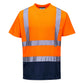 Portwest T-shirts S378 HiVis UPF50+ UV oranje-marineblauw(ON)