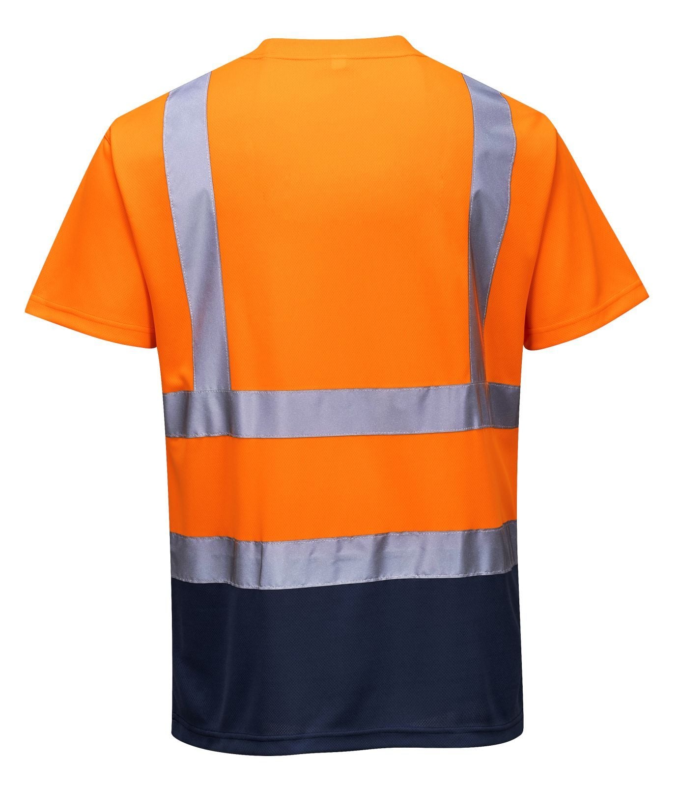 Portwest T-shirts S378 HiVis UPF50+ UV oranje-marineblauw(ON)