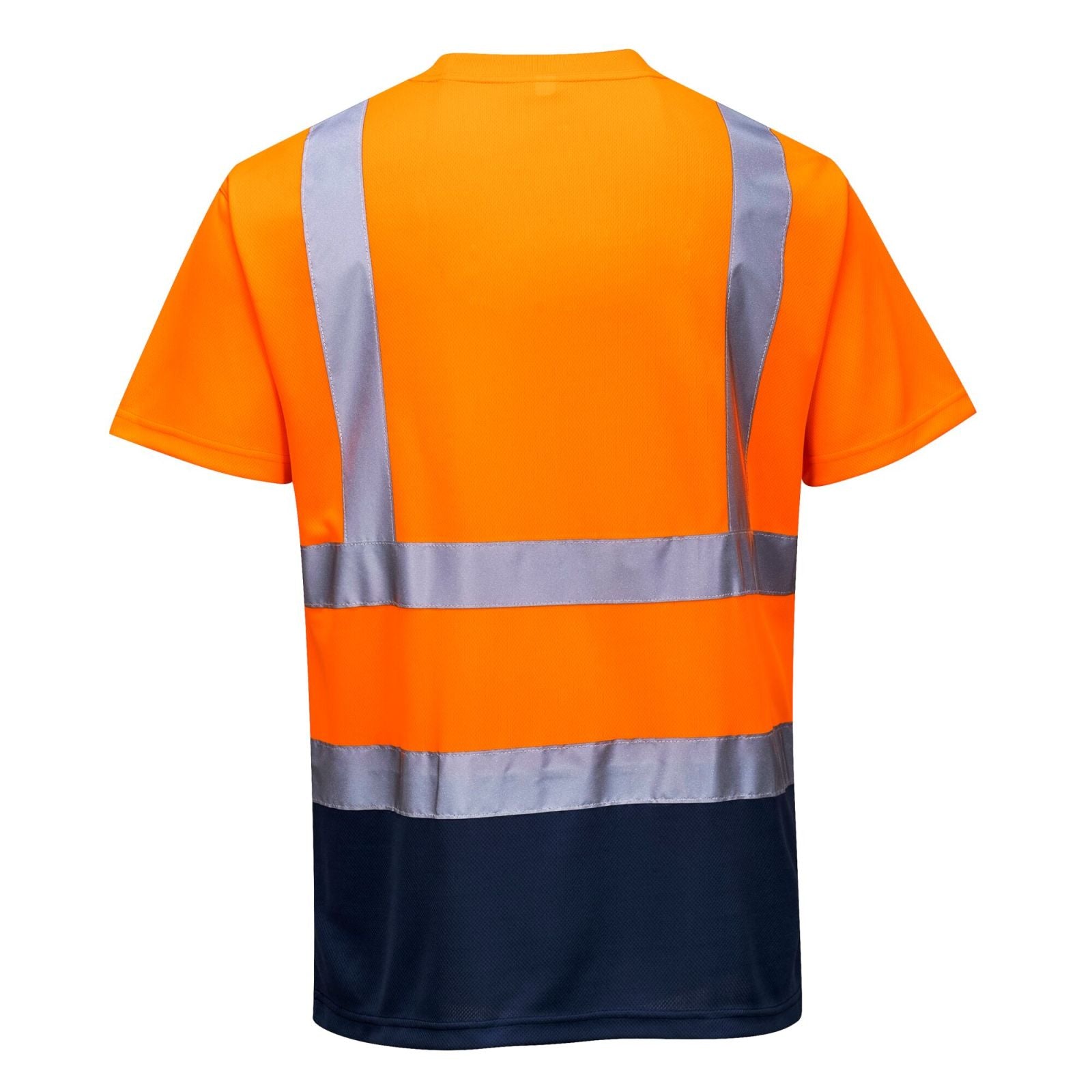 Portwest T-shirts S378 HiVis UPF50+ UV oranje-marineblauw(ON)