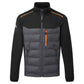 Portwest Gevoerde Regenkleding Alle Weersomstandigheden Jack S381 hybride baffle zwart(BK)