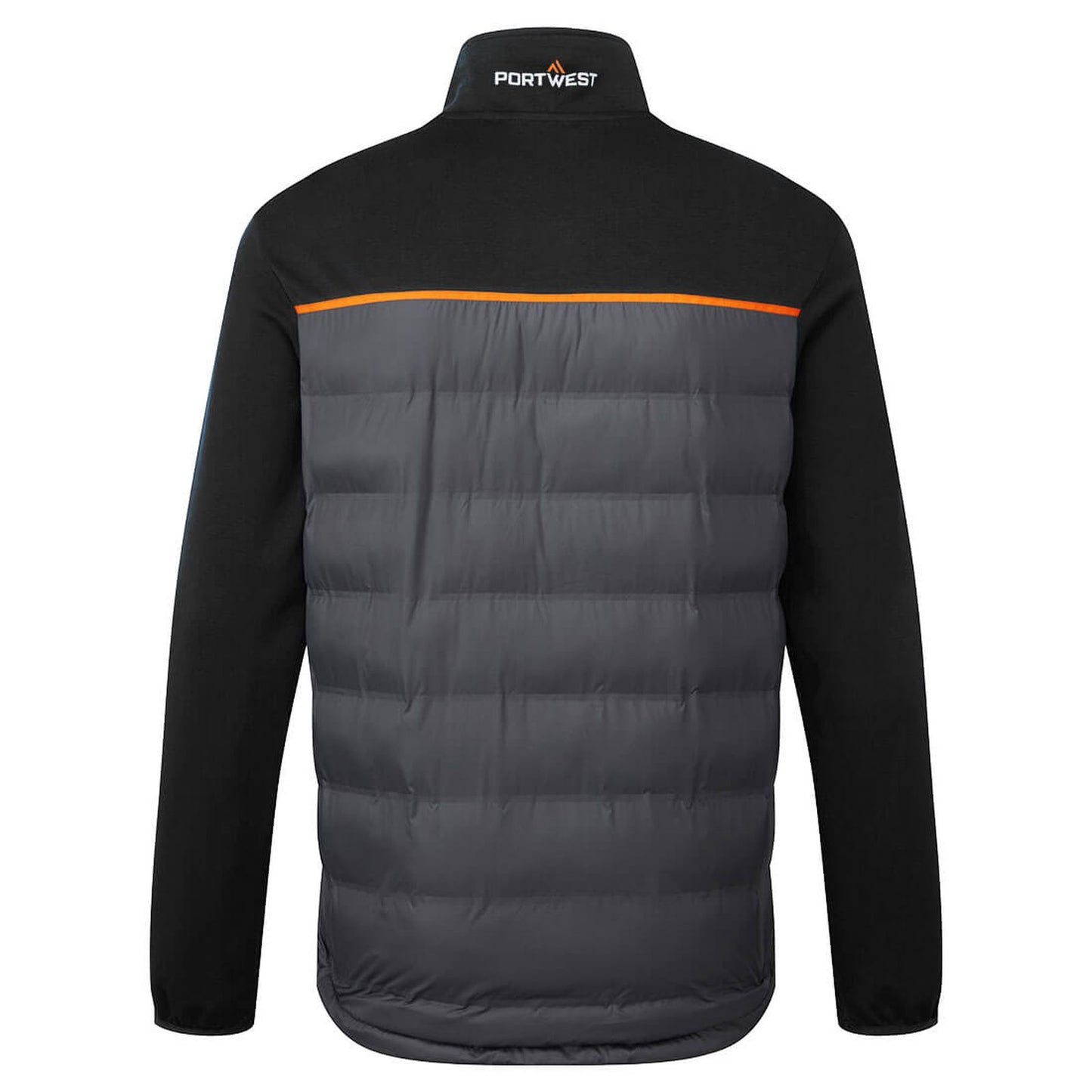 Portwest Gevoerde Regenkleding Alle Weersomstandigheden Jack S381 hybride baffle zwart(BK)