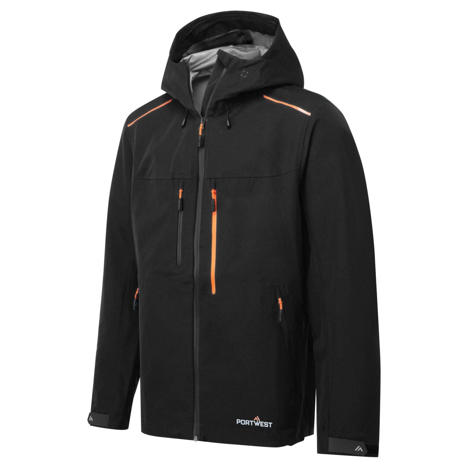 Portwest Klassieke Regenkleding Bescherming Tegen Alle Weersomstandigheden Regenjas S385 Shell zwart(BK)