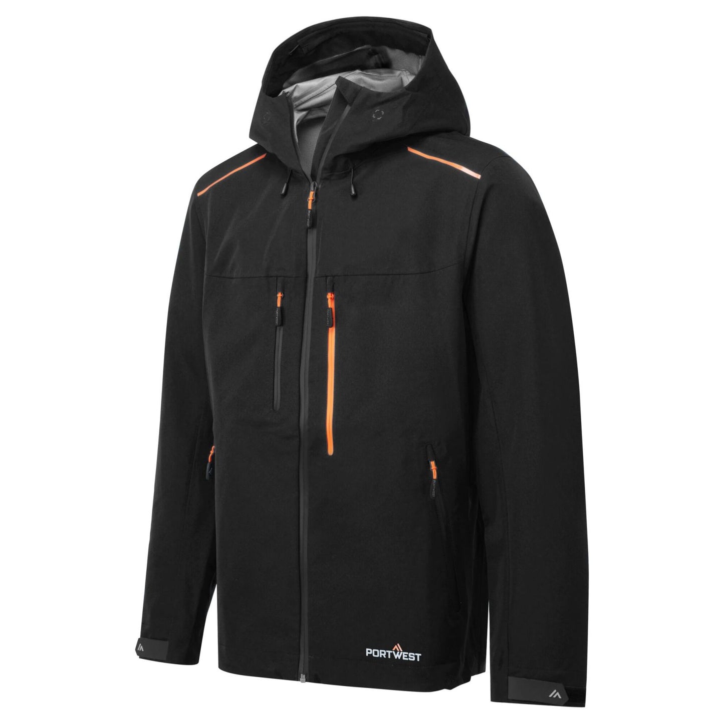 Portwest Klassieke Regenkleding Bescherming Tegen Alle Weersomstandigheden Regenjas S385 Shell zwart(BK)