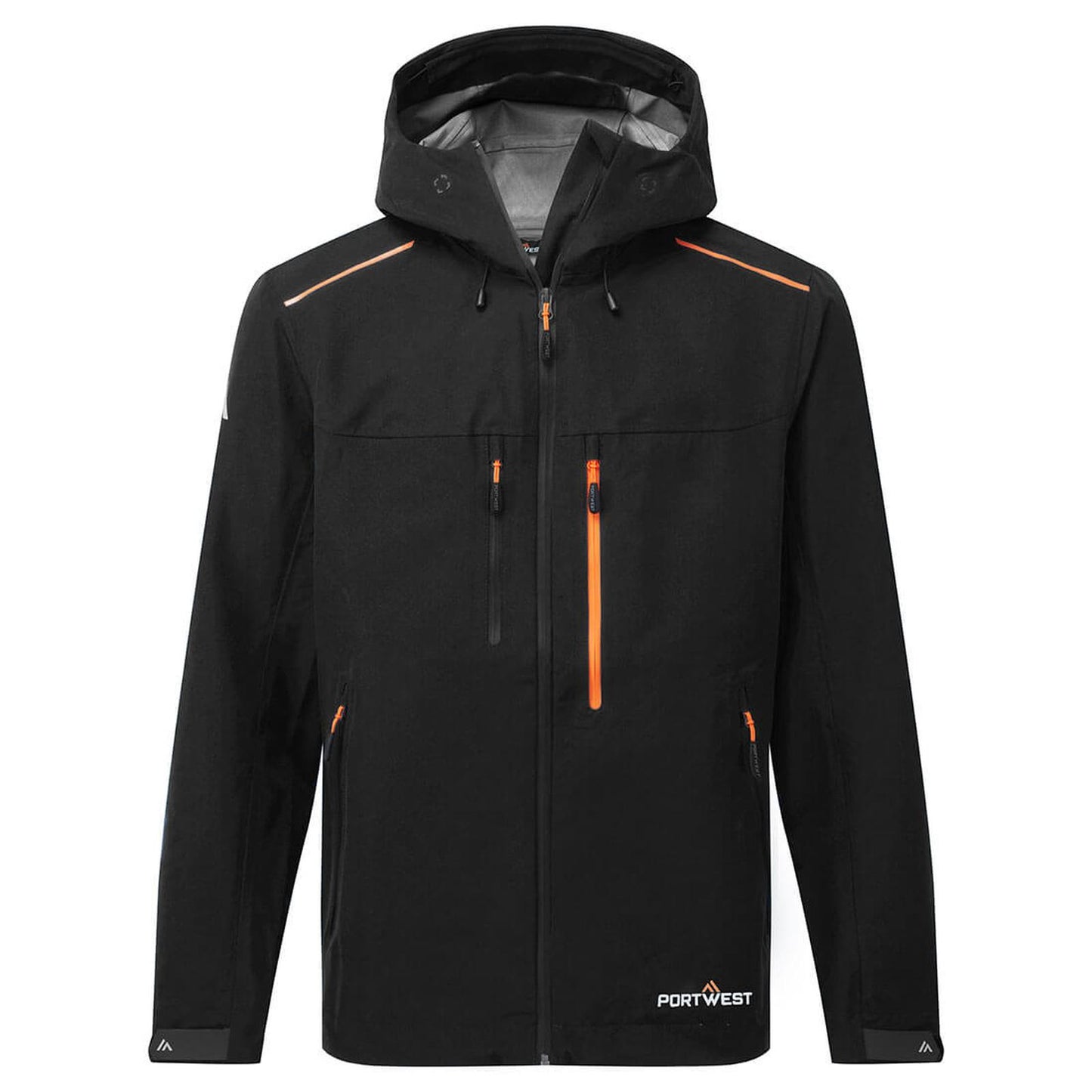 Portwest Klassieke Regenkleding Bescherming Tegen Alle Weersomstandigheden Regenjas S385 Shell zwart(BK)