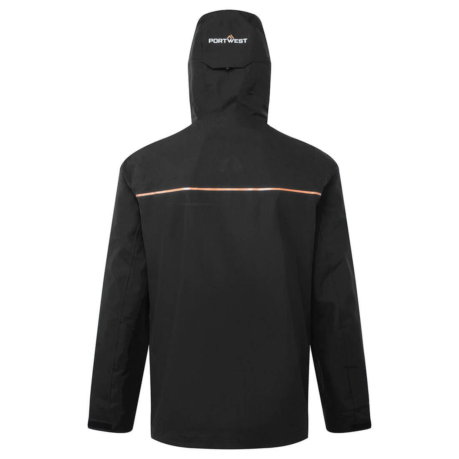 Portwest Klassieke Regenkleding Bescherming Tegen Alle Weersomstandigheden Regenjas S385 Shell zwart(BK)